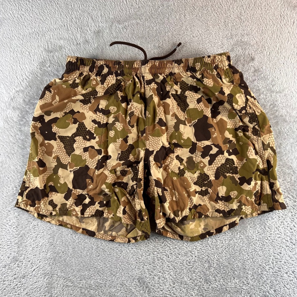Duck Camp Midland 2.0 Everyday Shorts Mens Small Camo Nylon Mesh Lined 5 Inseam
